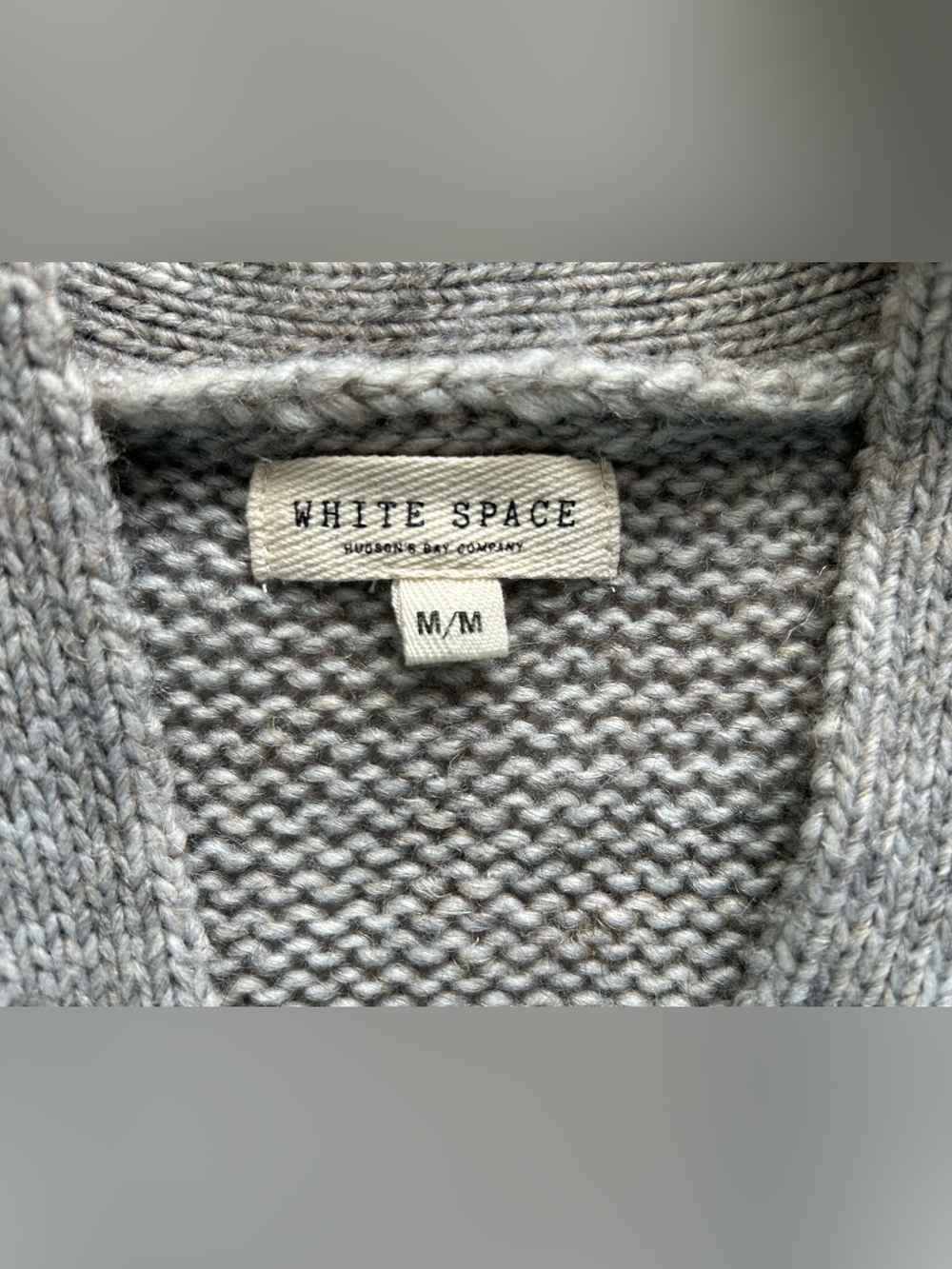 White Space by Hudson’s Bay Co. Woven Cable Knit Cardigan - Picture 2 of 15
